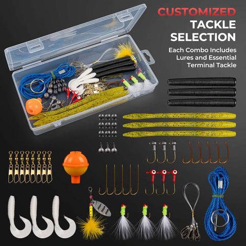 Brutus SpinCast Rod and Reel Combo with Tackle Kit