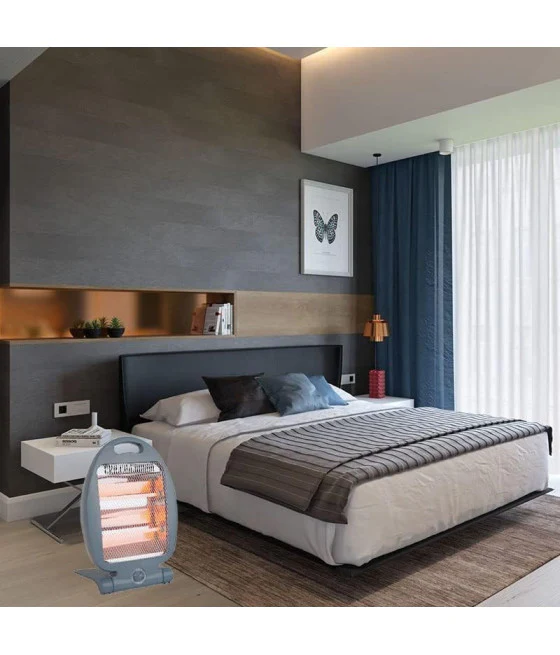 QUARZ-INFRAROT-ELEKTROHEIZUNG MAX. LEISTUNG 800 WATT MIT THERMOSTAT