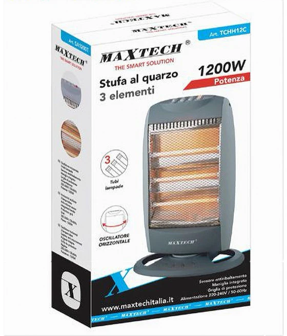 QUARZOFEN 3 ELEMENTE OSZILLIERENDE kippsichere 1200W TCHH12C