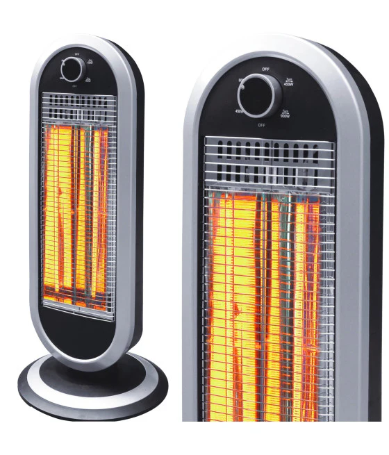 KOHLEHERD 2 WÄHLBARE WATTZAHLEN 450/900W SCHWINGBODEN SCHWARZ UND SILBER