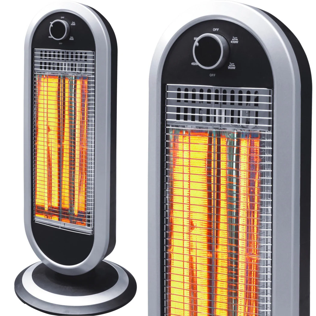 KOHLEHERD 2 WÄHLBARE WATTZAHLEN 450/900W SCHWINGBODEN SCHWARZ UND SILBER