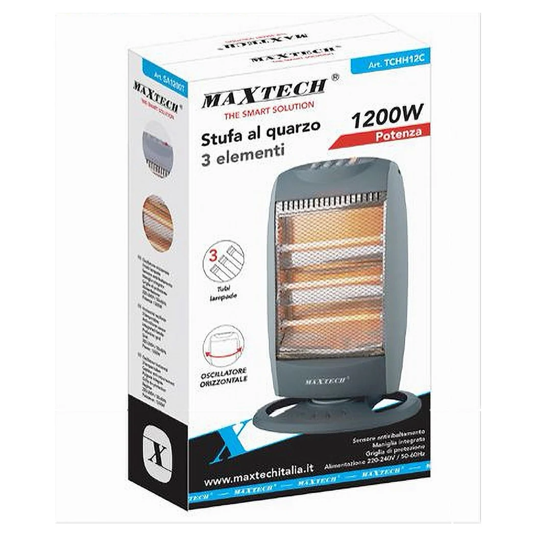 QUARZOFEN 3 ELEMENTE OSZILLIERENDE kippsichere 1200W TCHH12C