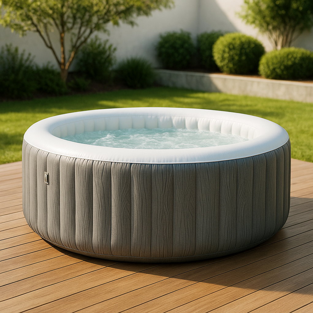 Aufblasbarer Whirlpool Beige 180x180x70 DNKCtFc482Na