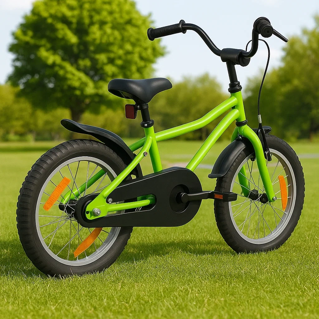 Kinderfahrrad 16 Zoll, grün, geeignet für Kinder von 4 bis 6 Jahren - TnphHnXYm7FA