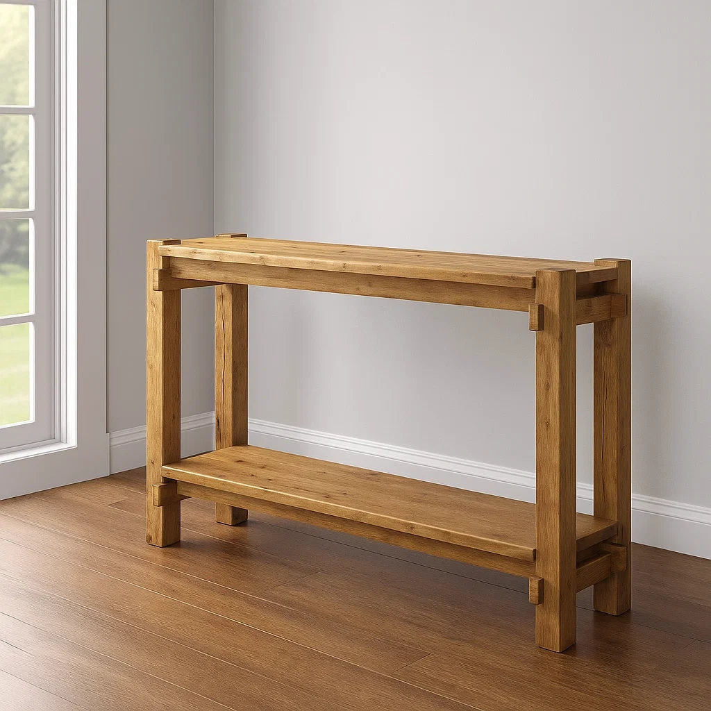 Eingangskonsole, braun, Holz, geeignet für Flur, 160 x 30 x 83 cm