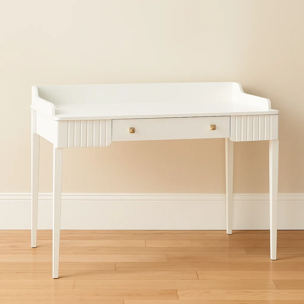 Konsolentisch – Weiß – MDF und Holz – Für den Innenbereich – 110 cm x 60 cm x 85 cm – coKJpc0XpI5N