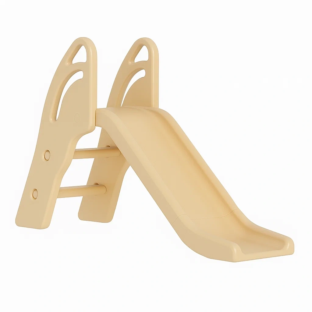 Beige Rutsche 135x40x67 cm für Kinder von 2 bis 4 Jahren, faltbar - iPxnKgaN80RL