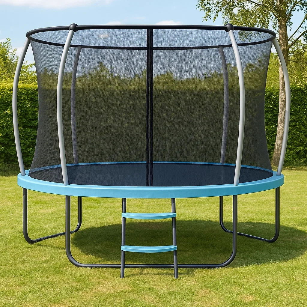 Trampolin 305x250 cm hellblau - biyjyGOL23pW