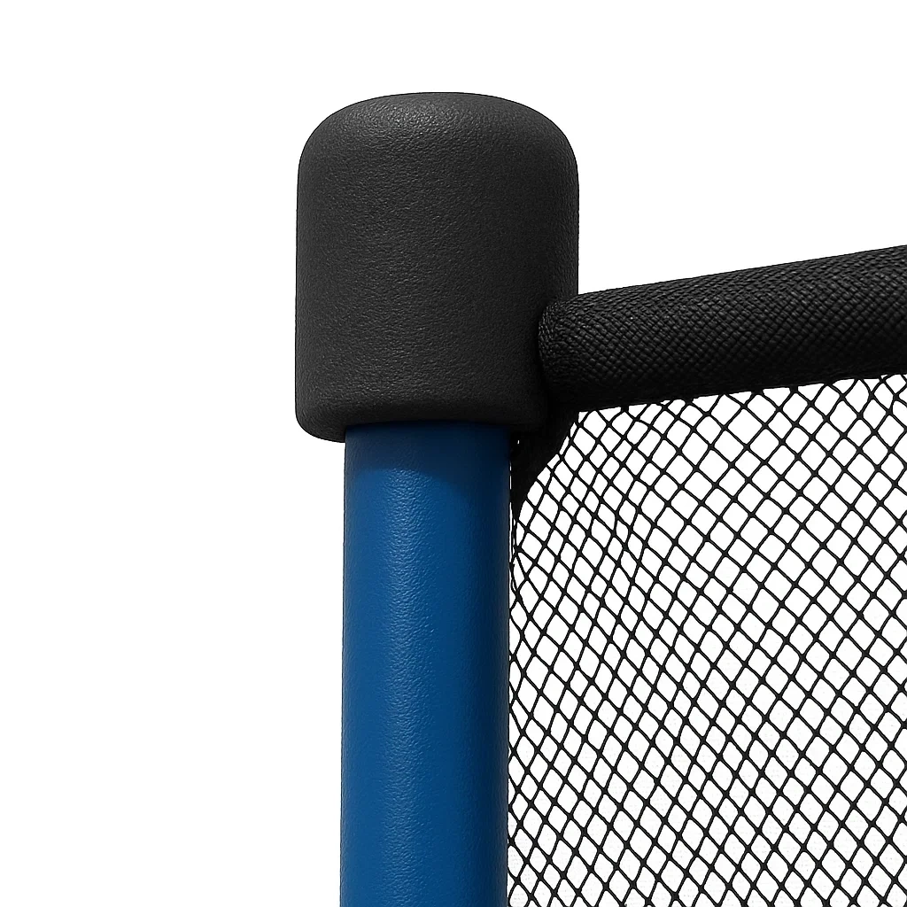 Trampolin 140x190 cm schwarz/blau/fuchsia - KjiSmXAo24VE