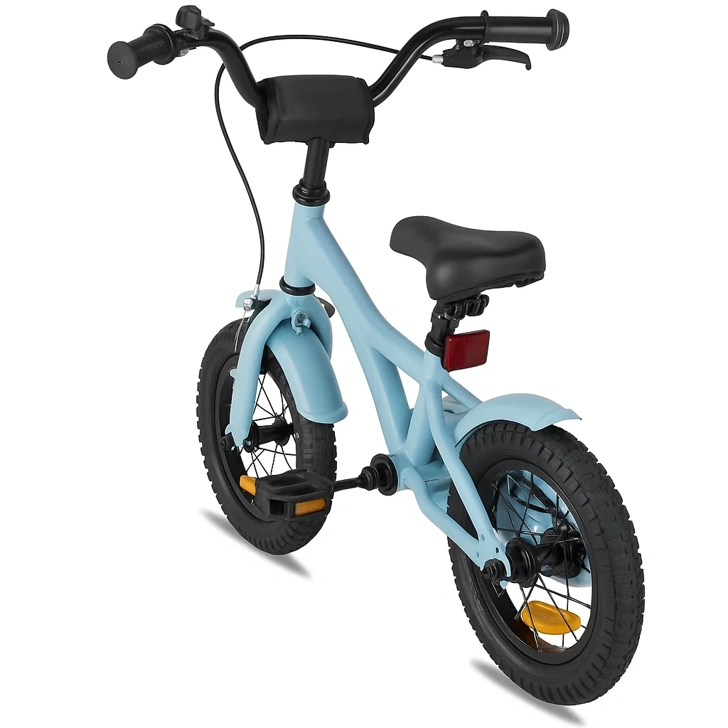 Kinderfahrrad 12 Zoll blau 3 bis 5 Jahre - OFMKppEjH2Ze