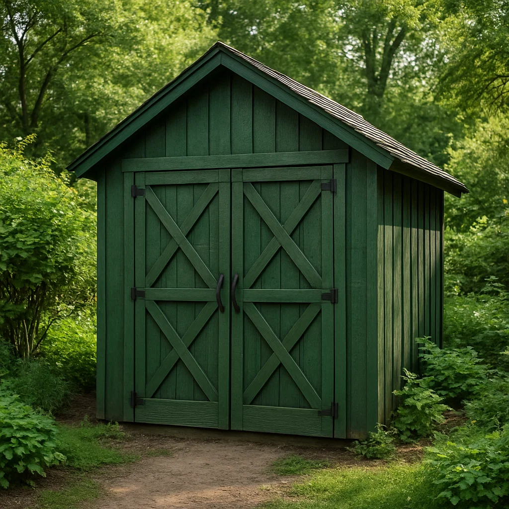 Grünes Gartenhaus aus Holz für den Außenbereich, 200×160×220 cm OCTXDjb227pw