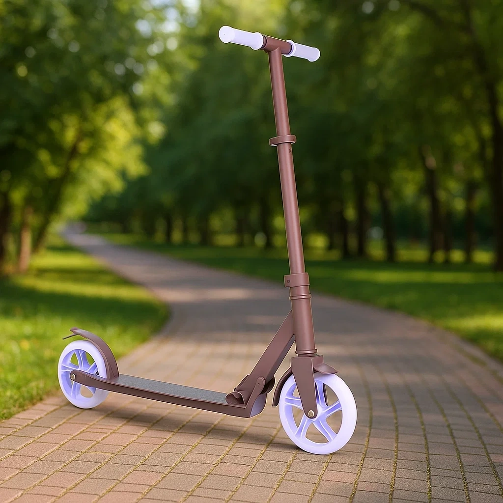 Braune Kinderroller für Kinder von 6 bis 12 Jahren - uJfqraKs67KI