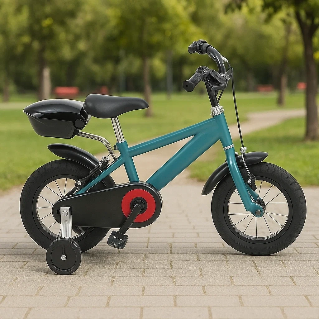 12-Zoll-Kinderfahrrad, Blau/Schwarz, geeignet für Kinder von 3–5 Jahren – whypUTJMt4YW