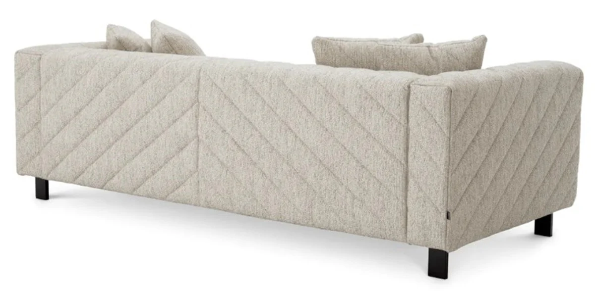 Luxus Sofa Hellgrau 230 cm - Wohnzimmer & Hotel Möbel
