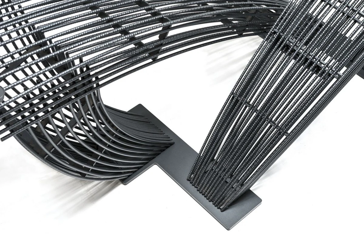 Luxus Esstisch mit Glasplatte Grau - Verschiedene Größen - Made in Italy