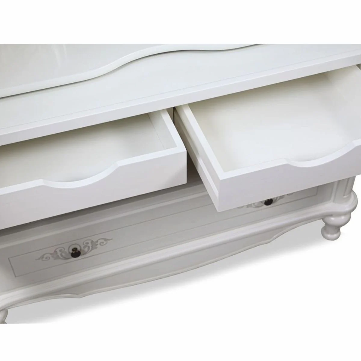 Luxus Barock Barschrank Weiß H. 160 cm - Barockstil Bar Möbel