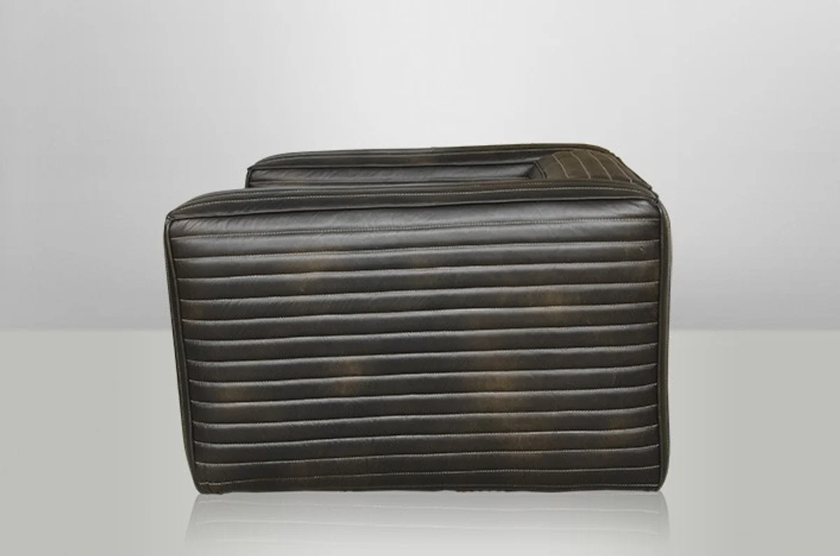 Luxus Echt Leder Sessel VLAB New Fudge - Club Sessel