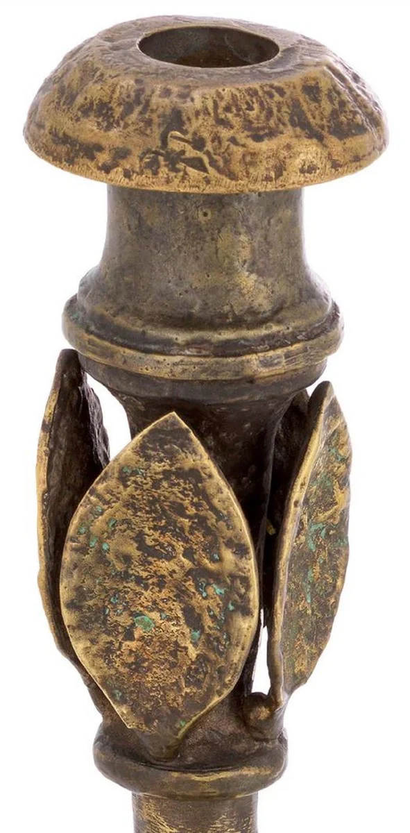 Luxus Kerzenhalter Vintage Messing 15 x 15 x H. 41 cm - Metall Kerzenständer - Hotel & Restaurant Deko Accessoires - Luxus Qualität