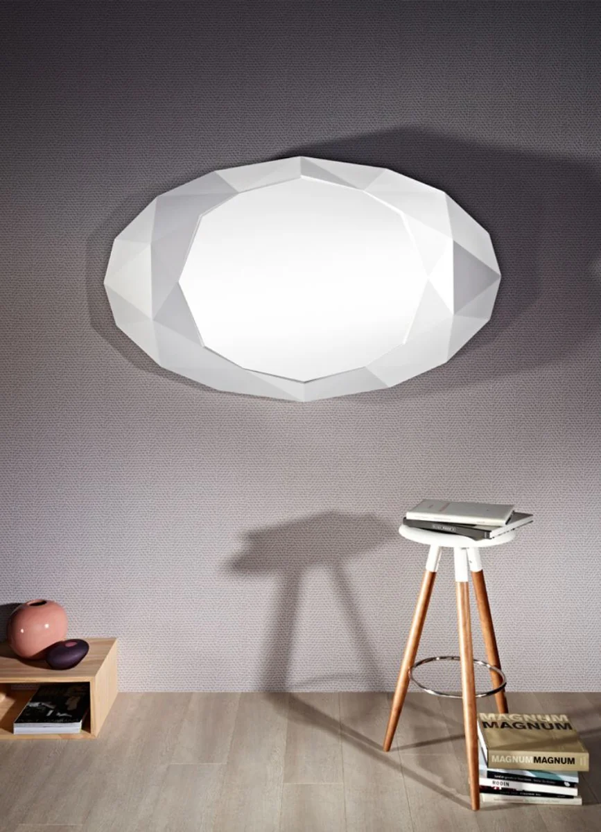 Designer Hotel Spiegel Mattweiß 93 x H. 152 cm - Hotel Möbel