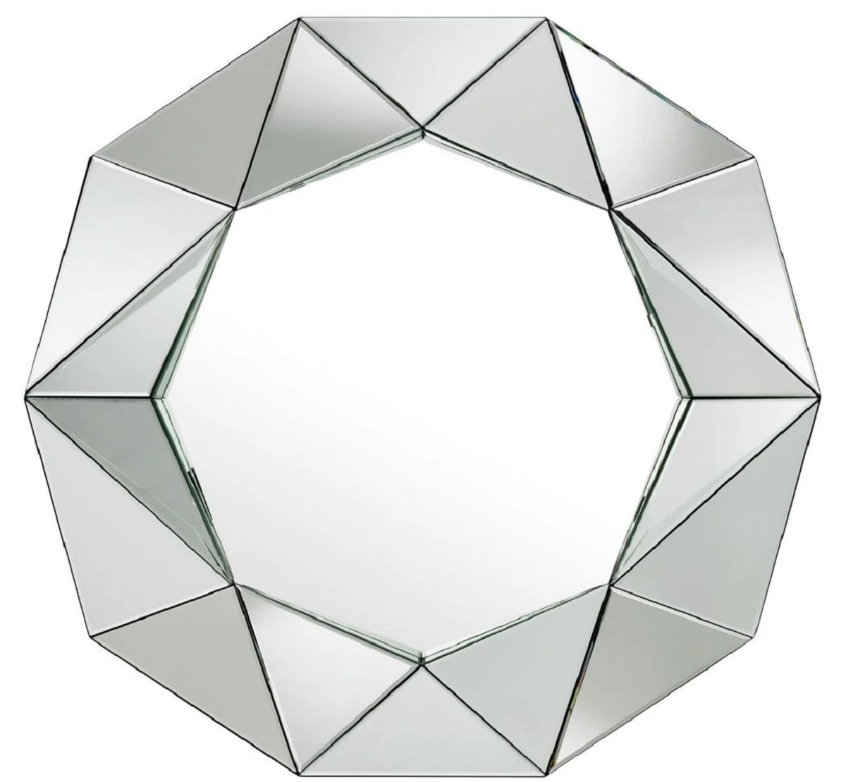 Luxus Wandspiegel 105 x 10 x H. 100 cm - Garderoben Spiegel - Wohnzimmer Spiegel - Luxus Kollektion