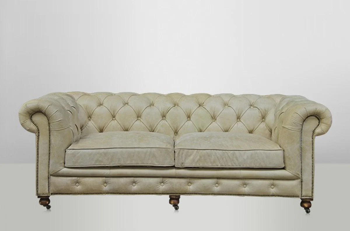 Chesterfield Luxus Echt Leder Sofa 2.5 Seater Vintage Leder von Galata Sawia