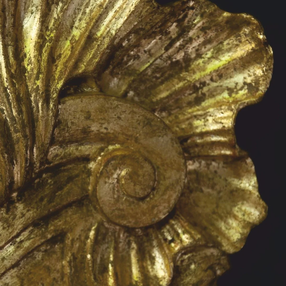 Luxus Barock Spiegel mit Kerzenhalter Antik Gold H. 85 cm - Made in Italy