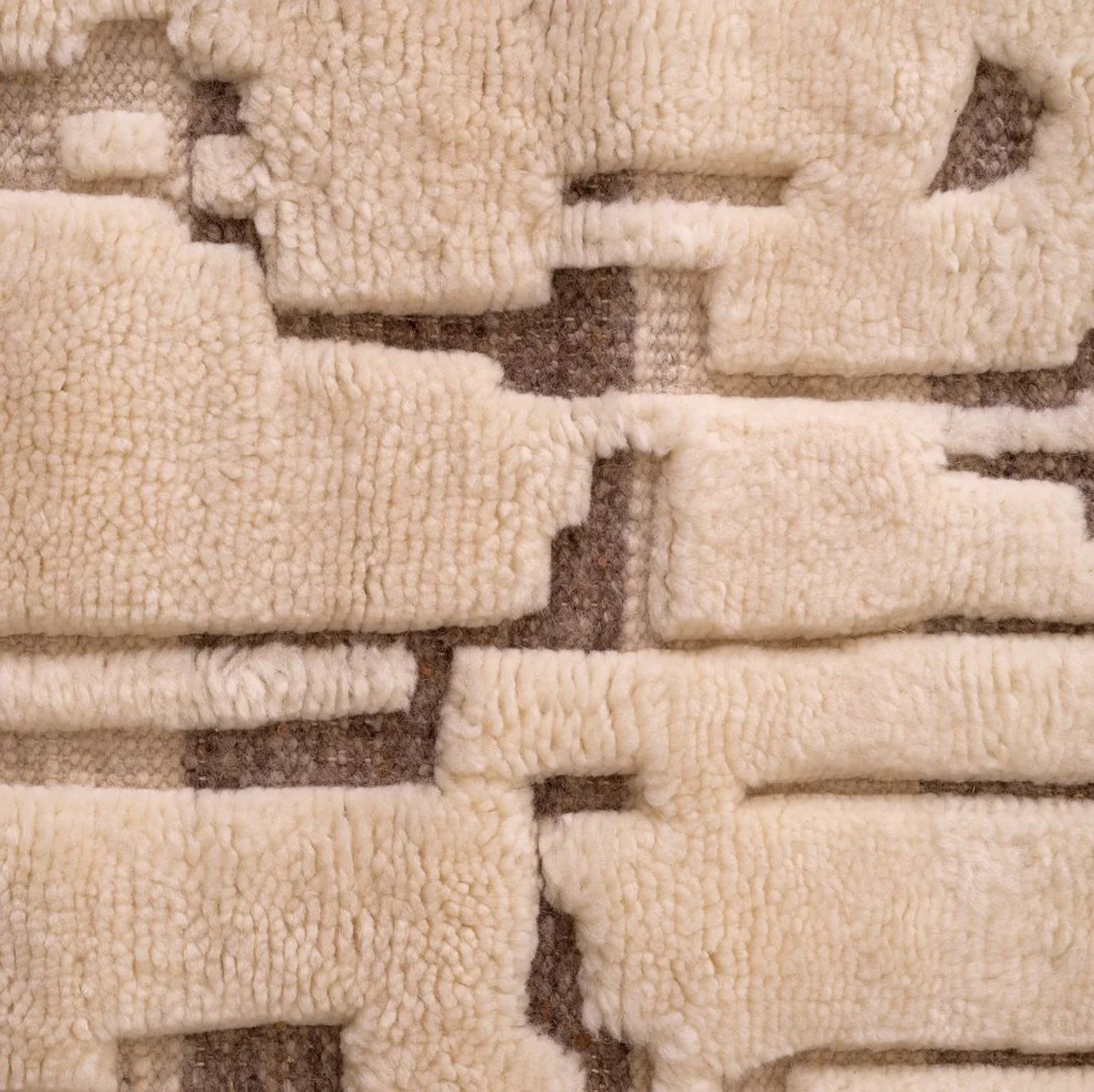 Luxus Wollteppich Elfenbein - Verschiedene Größen - Handgeknüpfter Woll Teppich - Rechteckiger Wohnzimmer Teppich - Luxus Qualität