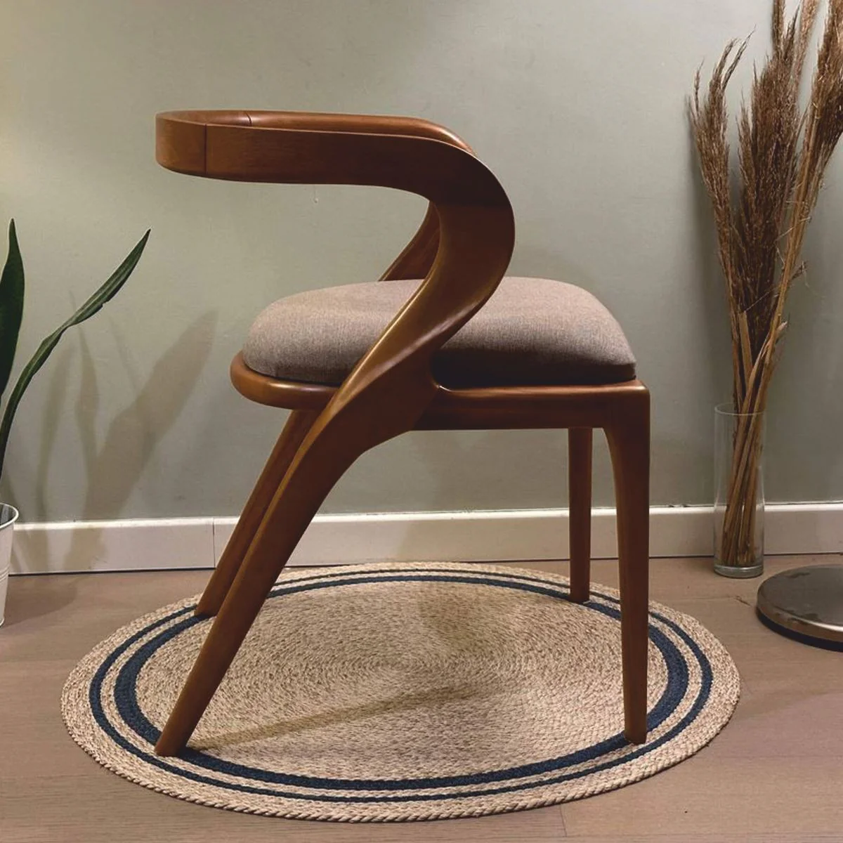 Luxus Esszimmer Stuhl mit Armlehnen Grau / Braun - Hotel & Restaurant Möbel