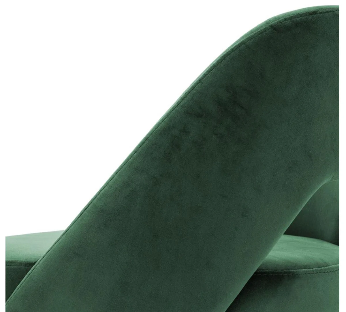 Luxus Barstuhl Grün / Schwarz 50 x 50 x H. 100 cm - Luxus Barhocker mit Rückenlehne