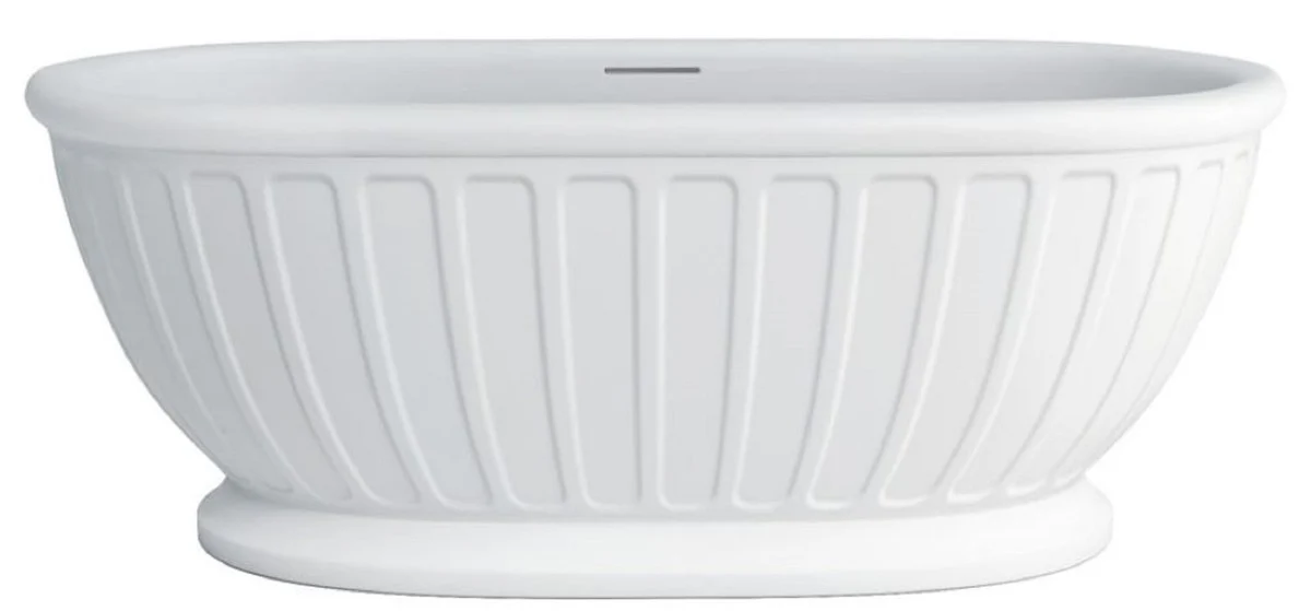 Freistehende Luxus Jugendstil Badewanne Weiß 169 x 80 x H. 57 cm - Luxus Qualität