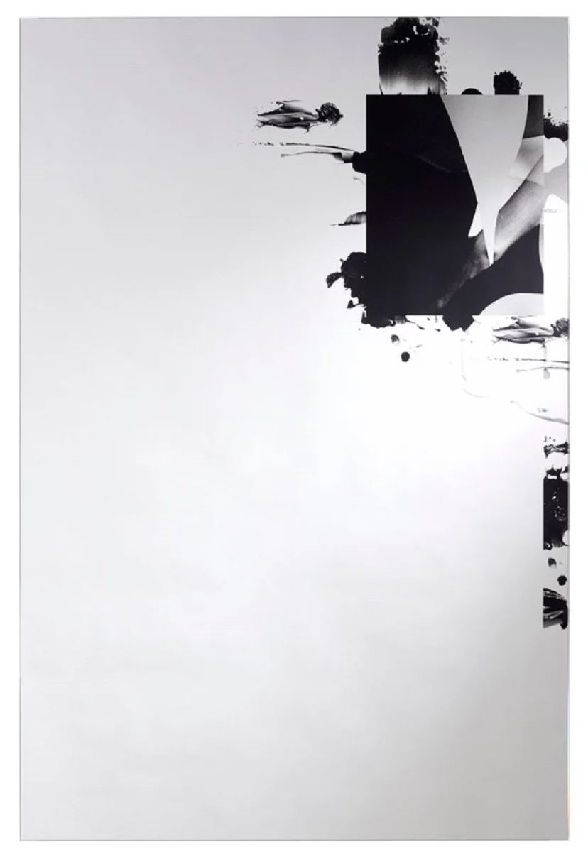 Designer Wohnzimmer Wandspiegel Schwarz 70 x H. 105 cm - Luxus Möbel