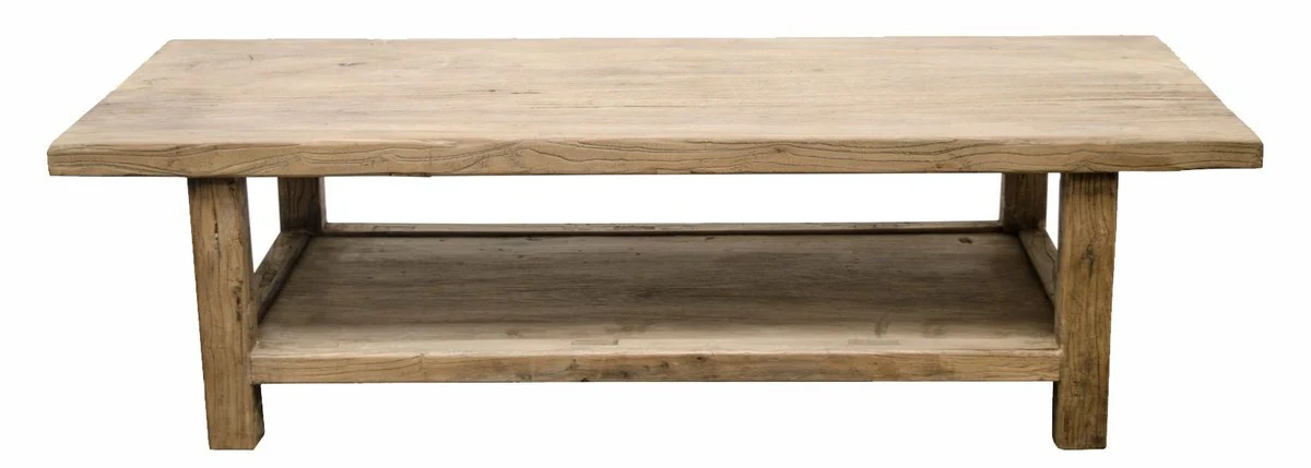 Landhausstil Couchtisch Naturfarben 160 x 60 x H. 45 cm - Wohnzimmermöbel im Landhausstil