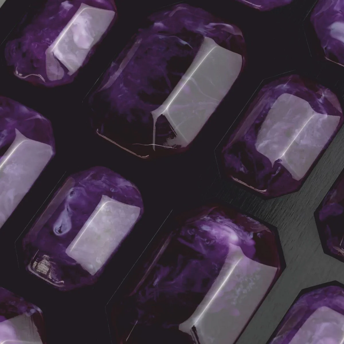 Luxus Schmuckkasten Schwarz / Lila 37,5 cm - Aufbewahrungsbox