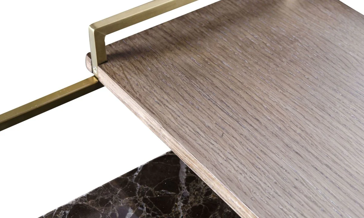 Luxus Couchtisch Gold 60 x 60 x H. 36,5 cm - Designer Wohnzimmertisch