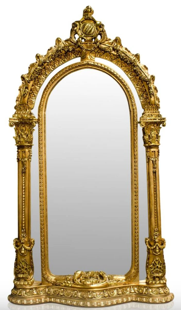 Barock Standspiegel Gold 134 x H. 257 cm - Edel & Prunkvoll