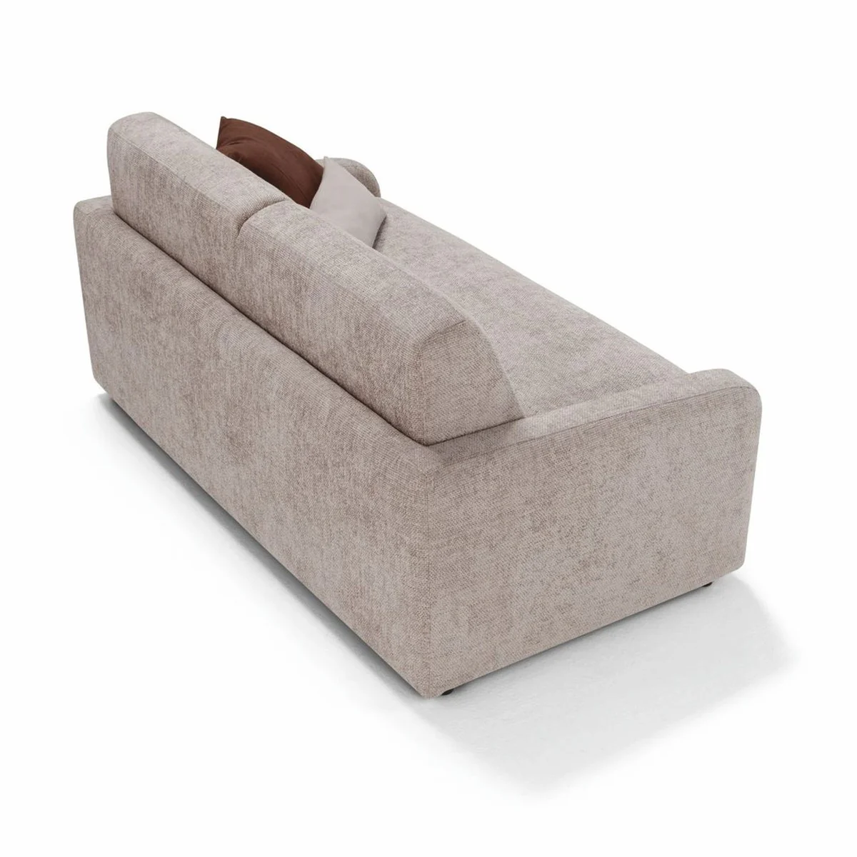 Luxus Schlafsofa Grau 207 cm - Ausklappbares Wohnzimmer Sofa