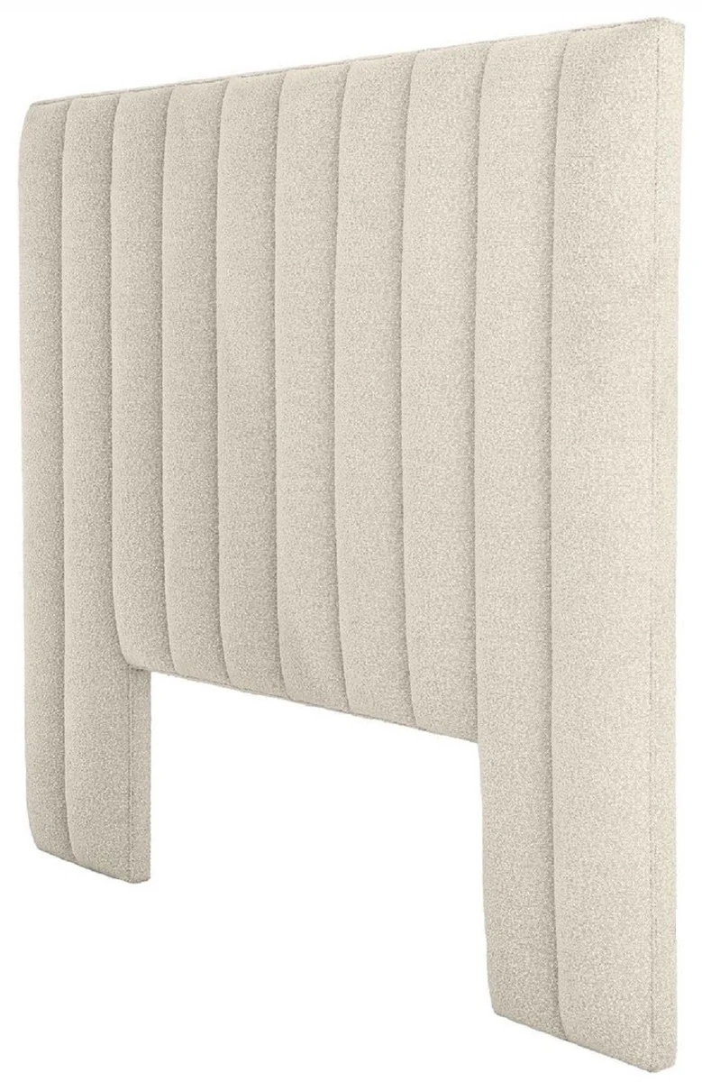 Luxus Bett-Kopfteil Cremefarben 232 x 14 x H. 178,5 cm - Schlafzimmer Möbel - Hotel Möbel - Luxus Qualität