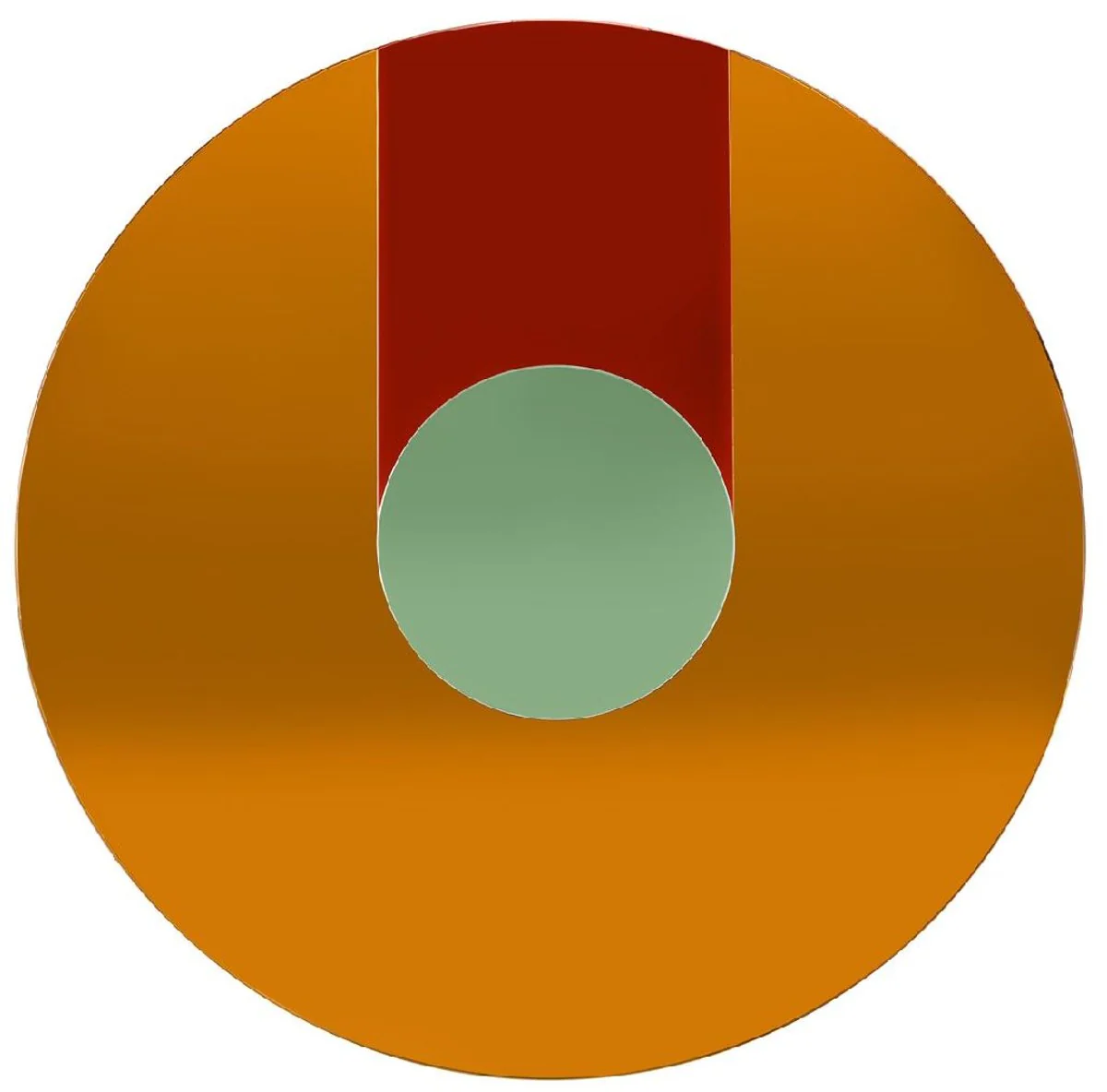 Designer Spiegel Mehrfarbig Ø 120 cm - Garderobenspiegel - Runder Wohnzimmer Wandspiegel - Designer Möbel - Luxus Qualität