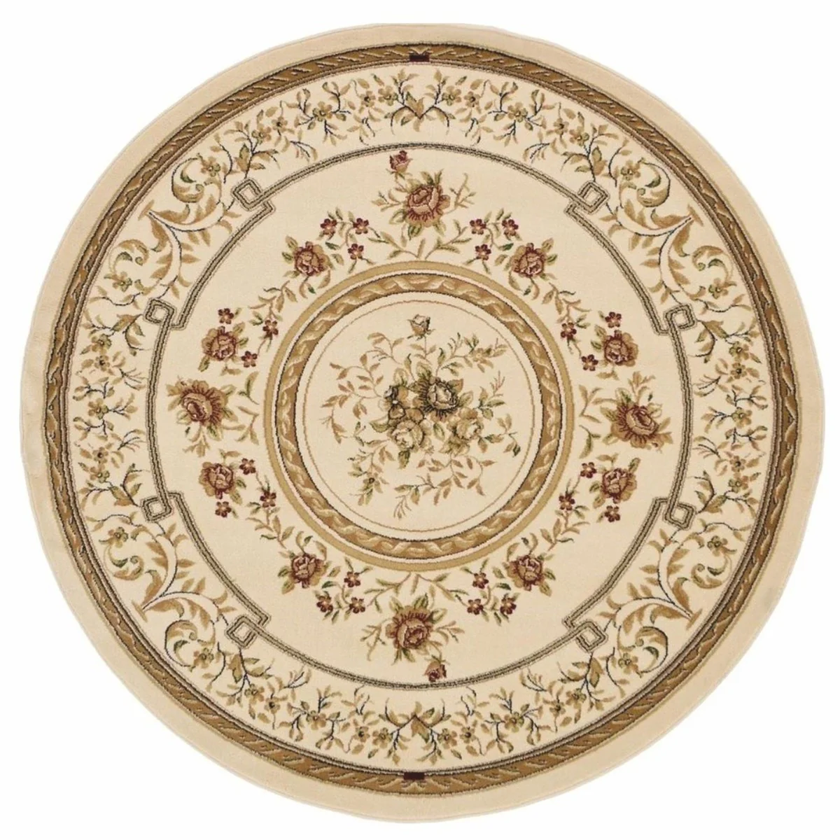 Luxus Barock Wohnzimmer Teppich Beige / Braun - Verschiedene Größen