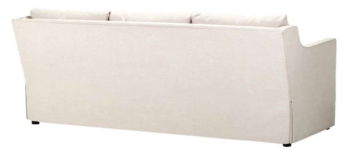Luxus Hotel Sofa Naturfarbig 230 x 100 x H. 83 cm - Hotel Möbel
