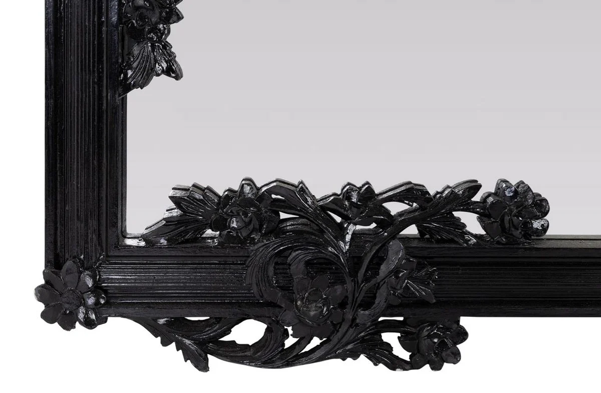 Barock Spiegel / Wandspiegel Schwarz 122 x H. 224 cm - Barockstil Möbel