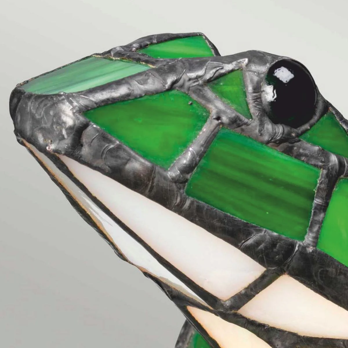 Luxus Tiffany LED Tischleuchte Frosch Grün - Tiffany Deko Leuchten