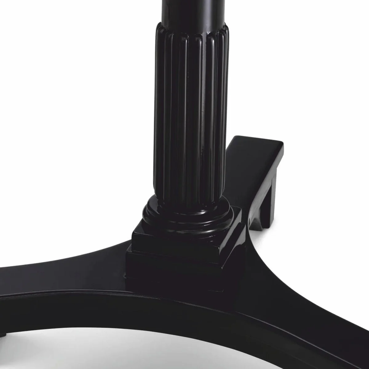 Luxus Mahagoni Beistelltisch Schwarz H. 74,5 cm - Hotel Möbel