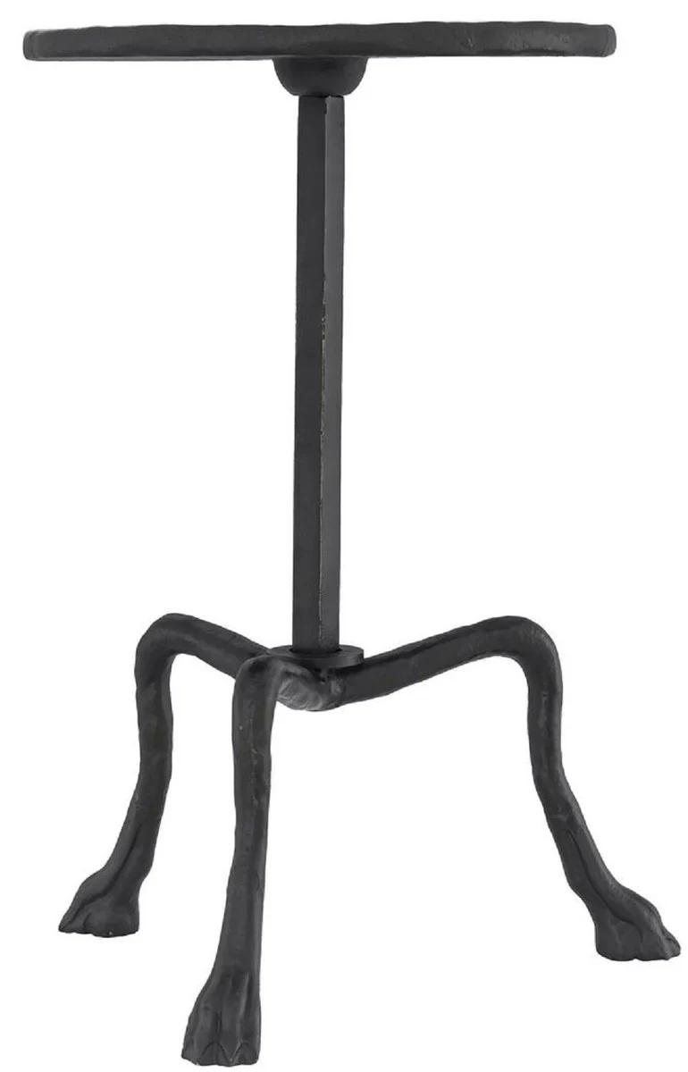 Luxus Beistelltisch Bronzefarben Ø 36,5 x H. 52 cm - Runder Dreibein Tisch - Wohnzimmer Möbel - Luxus Möbel