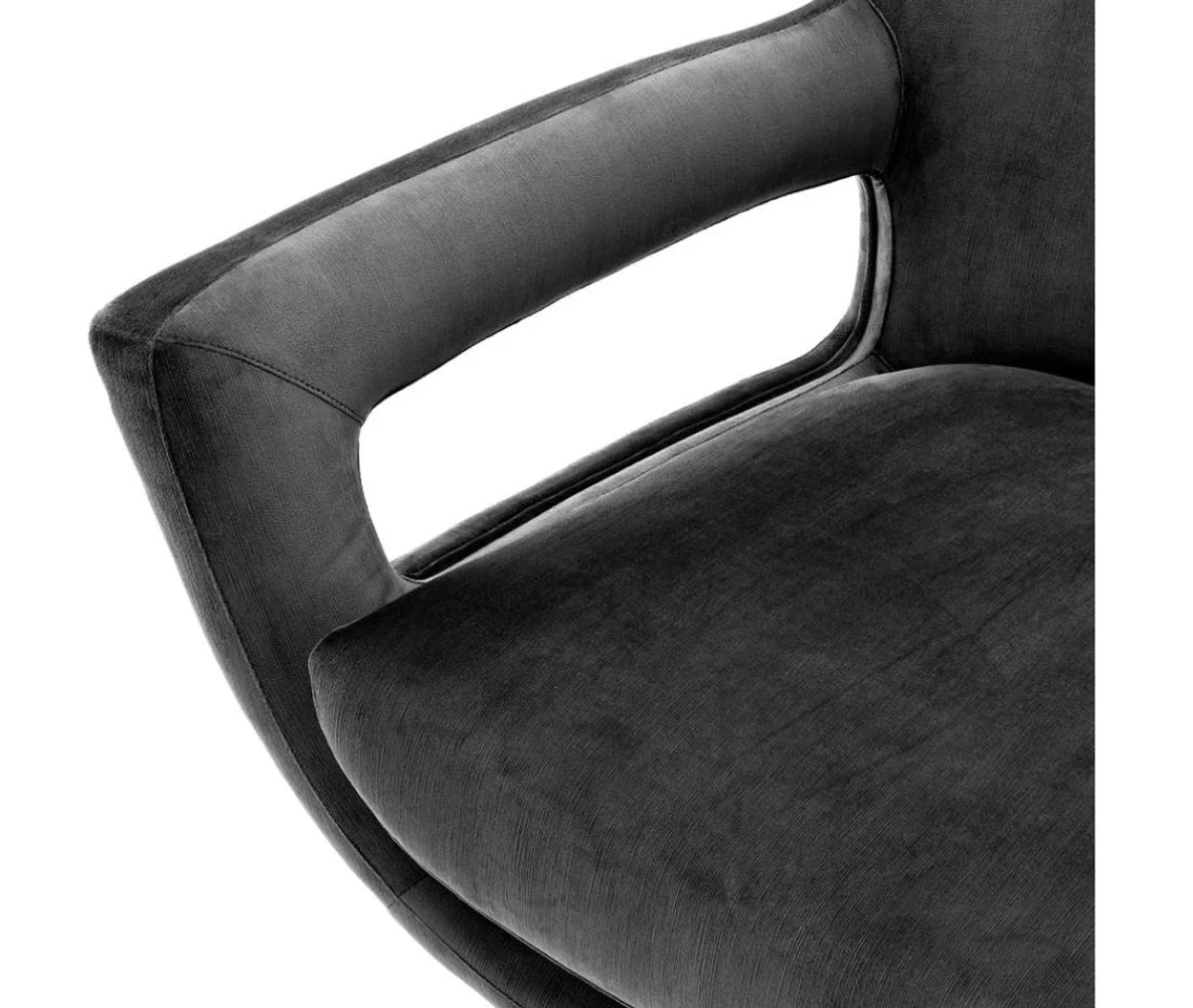 Luxus Drehstuhl Grau - Designer Hotel Möbel