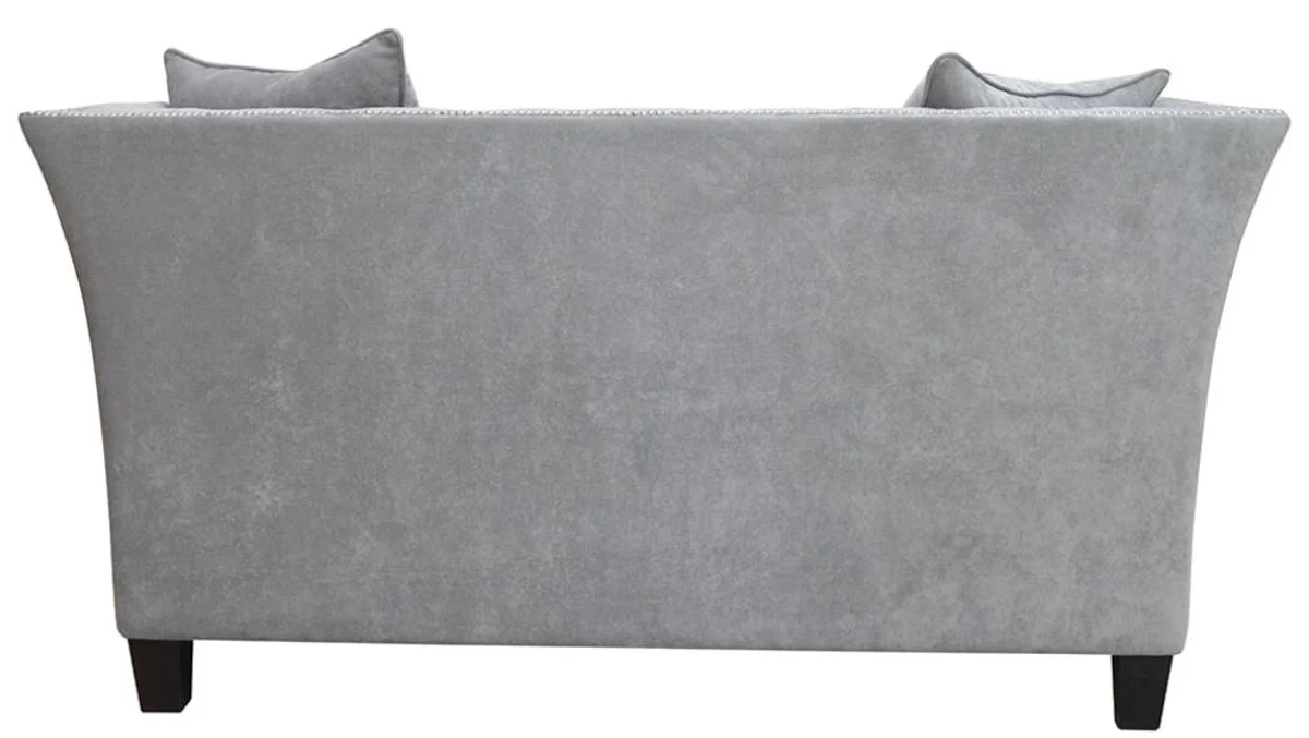 Luxus Chesterfield Samt Sofa mit Kissen 174,5 x 91 x H. 86 cm - Verschiedene Farben - Wohnzimmer Möbel - Chesterfield Möbel