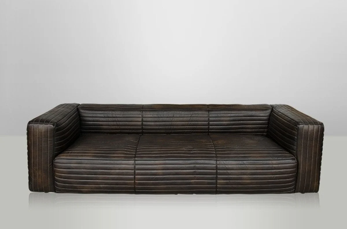 Luxus Echt Leder Sofa VLAB Leder New Fudge - 3 Sitzer - Luxus Hotel Club Möbel