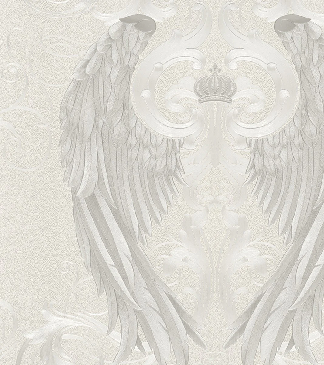 Harald Glööckler Imperial Barock Tapete 54843 - Creme mit Engelsflügeln