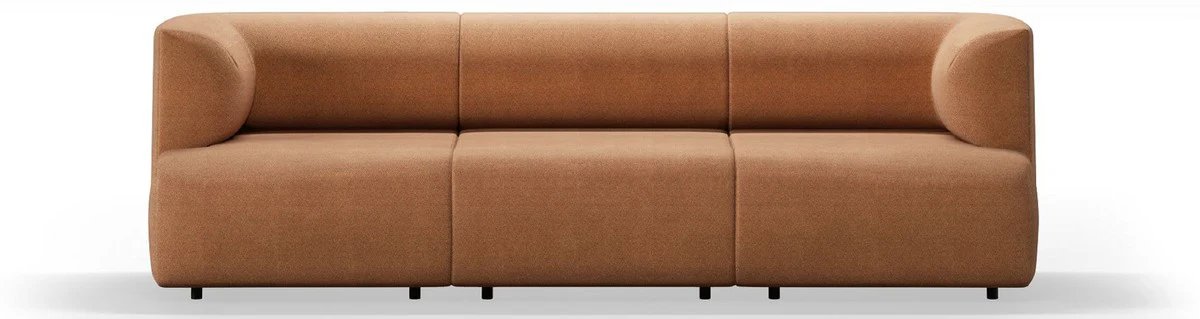 Luxus Sofa Braun 270 cm - Modulares Wohnzimmer Sofa - Luxus Wohnzimmer Möbel