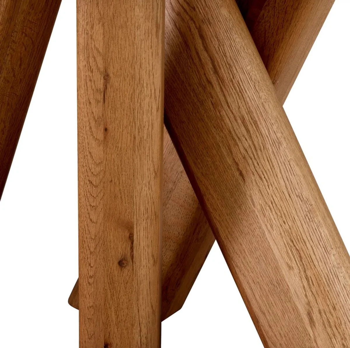 Luxus Massivholz Beistelltisch Braun 65 x 50 x H. 49,5 cm - Eichenholz Beistelltisch - Wohnzimmer Möbel - Luxus Möbel - Luxus Qualität